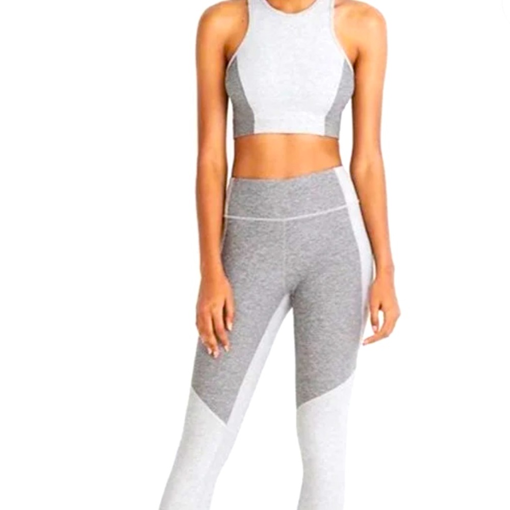 Outdoor Voices grey workout set